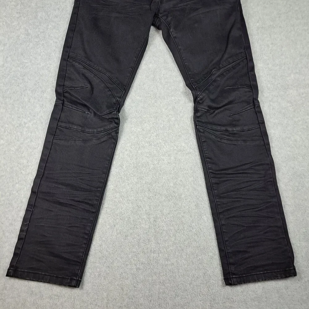 Decibel Jeans Men's 34x32 Black Denim Straight Skinny